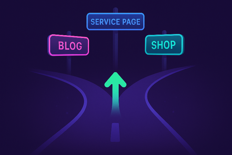 interface with a checkmark badge, glowing interface, and responsive layout grid.